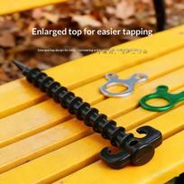 10Pcs Tent Pegs Canopy Stakes Durable Ground Anchor Nails With Strong Holding Power For Rain Tarps Camping Hiking Gardening 10pcs juoda