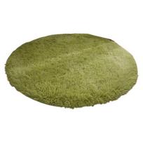 Itin minkštas prabangus apvalus pūkuotas kilimėlis, neslystantis iš apačios, patogus pliušinis 80 cm vienspalvis miegamojo darželio kilimas 80 cm beige