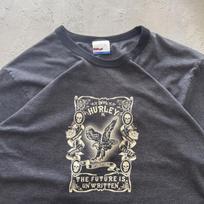Vintage 90s Hurley Surf Skate Single Stitch Black Grunge T Shirt XXXXL