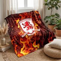 Middlesbrough FC Soft Flannel Fleece Blanket Lightweight Cozy Warm Throw Blanket For Sofa Bed Home Decor 75x90cm