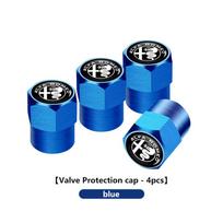 2026 Hot Alfa Romeo 4pcs Car Wheel Tire Valve Caps Stem Case With Logo Car Styling For Alfa Romeo GT Stelvio F1 Brera Volante To ysdf45 red