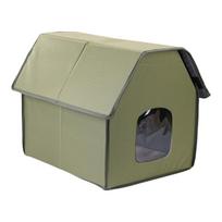 Weatherproof Outdoor Cats House Easy Assembly Insulated for Winter Warm House Waterproof Cats House Outdoor Strays
