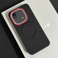 For Magsafe Magnetic Nylon Woven Case For VIVO iQOO 15 Ultra 15T 15R Z11X Z11 Turbo Z10 Turbo Metal Buttons Matte Leather Cover vivo iQOO 13