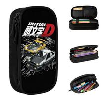 Initial D Mountain Drift Racing Pencil Cases Anime AE86 Vs FD RX-7 Pencil Pouch Pen Box for Student Bags School Supplies 21x10.5x5cm