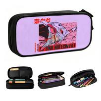 Cute EVA 01 Anime Neon Genesis Evangelion  Pencil Cases for Boy Girl Big Capacity Japanese  Pencil Pouch Stationery 21x10.5x5cm