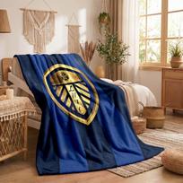 Leeds United Theme Fleece Blanket Cozy Soft Plush Blanket For Bedroom Couch Travel 75x90cm