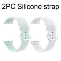 2PC Silicone Band for Samsung Galaxy Watch 9 40mm 44mm Strap Replacement Strap for Samsung Galaxy Watch 8 40mm 44mm Classic Band Galaxy Watch 9 8 white