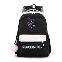 Anime Murder Drones Backpack for Girls Boys Cartoon Pattern Children School Bags Large Travel Rucksack Fashion Laptop Mochila