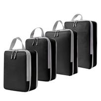 Portable Travel Compression Packing Cubes Bag Waterproof Organizer Bags Suitcase Clothes Organizers Handbag Travel Bag smėlis