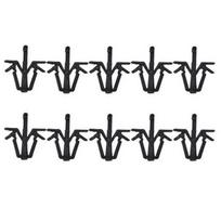 10 vnt. grotelių spaustukai Toyota 4Runner 89-02 Pikapui 89-95 RAV4 01-05 Tacoma 95-04 gray