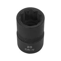 10 Point Metric Impact Wrench Torx Socket Ratchet Wrench Adapter 10 Angle Plum Blossom Sleeve for Lower Control Arm Bolt black