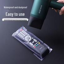 Universal Remote Control Dust Cover - Heat Shrink Protective Film for TV and Air Conditioner Panels 8*25 cm black