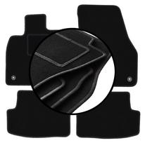 Set of velour floor mats for: Skoda Karoq crossover (2017-)