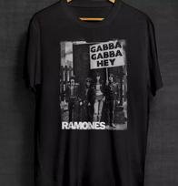 Gabba Gabba Hey Juodi marškinėliai, Ramones, Grupės marškinėliai, Punk Rock Unisex marškinėliai XXXL black