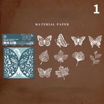 10 Pieces of Backing Paper Carving Material Paper Lace Love Series Simple Art Hand Curtain Decoration Light Grey gray