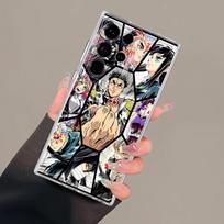 Case for Samsung Galaxy S26 S24 Note 20 Ultra 10 S20 Plus S22 FE S23 Ultra S25 Edge S21 Phone Cover D-Demon S-Slayer Anime Galaxy S24 Ultra