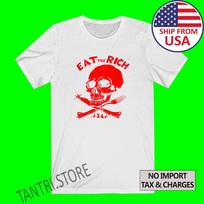 Patti Smith Eat The Rich Men's White Size S to 3XL S red