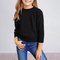 Children's Fashion Casual Round Neck Sweater Knitted Bottoming Top 150 juoda