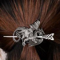 Retro Viking Dragon Hair Stick - Nordic Style Female Headdress and Accessories brown