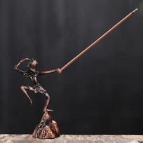 Handsome Monkey King Incense Insert Creative Seat Household Burner Sandalwood Line Aloe Mini Ornament Home Fragrance Products (as the picture,1)