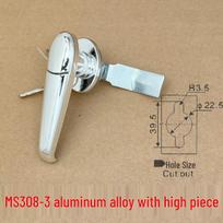 MS308 Waterproof Zinc Alloy Electrical Box Handle Lock for Cabinet Doors