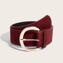 Prabangaus dizaino zomšos odos platus diržas Maillard stiliaus kelnių suknelių diržai Dovanos Gold Buckle Coffee Belt black