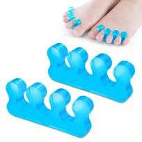 Cetaplast 2 Pieces Combo Silicone Gel Toe Separator for Feet Toe Spacers Correct Toes Yoga Silicone Hammer Toe Corrector for Women & Men Correct To blue