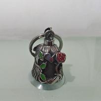 Punk Style Motorcycle Guardian Bell 3D Design Riding Bell Pendant Evil Spirit Trap Bell  Daily Wear 1 gray