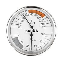 Durable Alloy Sauna Thermometers Humidity Meter Heat Resistant Design Accurate Readings for Home Spas Environments white