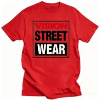Oversized Unisex Tees Vision Street Wear Print Short Sleeve All Season Casual Pullover Crewneck Tops Unisex T Shirt Unisex Tshirts S