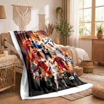 Cristiano Ronaldo Theme Fleece Blanket Cozy Soft Plush Blanket For Bedroom Couch Travel 75x90cm