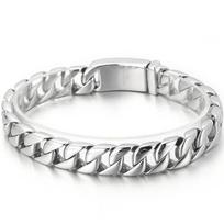 Sunkiųjų Metalų 31MM Pločio Grandinėlė Vyriška Apyrankė Vyrams Nerūdijančio Plieno Masivi Vyriškas Papuošalas Vyriškos Apyrankės Apyrankės ant Rankos Rankenėlių 21.5cm gray