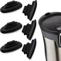 6pcs Food Grade Rubber Lid Stopper Reusable Leakproof Water Bottle Sealing Plug Silicone Coffee Mug Stoppers for Contigo