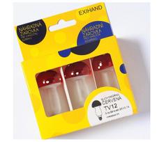 RINKINYS 3 x Atsarginės elektros lemputės MUSHROOM E10/20V/0,1A raudonos