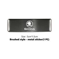 Automobilio kėbulo lipdukas Ženklelis Auto stiliaus dekoravimo priedai Skoda Fabia Kodiaq Kamiq Superb Yeti Octavia Enyaq Rapid