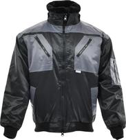 Sara Darbinė striukė Sara Workwear, juoda/pilka, XXXL dydis
