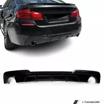 Performance galinis Difuzorius skirtas BMW F10 / F11 (535) su M-Pack bamperiu, juodas blizgus