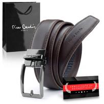 Vyriškas diržas su automatine sagtimi Pierre Cardin, rudas D40023