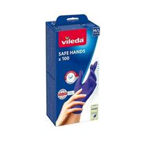 Vileda Safe Hands vienkartinės nitrilinės pirštinės, M/L, be latekso ir pudros, 100vnt.