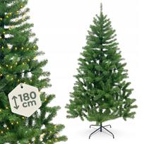 Klasikinė dirbtinė eglutė 180 cm, tanki ir elegantiška, Kalėdų dekoracija, premium klasės medelis