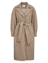 Nümph - Nukimma Long Coat - Žieminis paltas - Smėlio