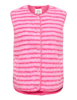 JDY - Jdysimina Teddy Stripe Waistcoat Otw Qiq - Fleece & Teddy Vests - Rožinė
