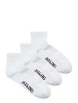 Jack & Jones - Jacleon Short Tennis Socks 3 Pack Sn - Kojinės iki kulkšnių - Balta