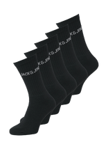 Jack & Jones - Jacregen Tennis Sock 5 Pack Noos - Įprastos kojinės - Juoda