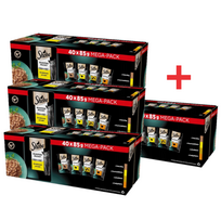 Sheba Delicacy Poultry Jelly flavours - drėgnas kačių ėdalas 120x85g + 40x85g NEMOKAMAI