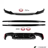 Performance Paketas su M5 išvaizdos Difuzoriumi skirtas BMW G30 / G31 PRELCI (17-20) su M-Pack, juodas blizgus