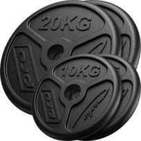 Ketaus svarsčių komplektas Marbo MW-2x20KG_2x10KG-OLI, 60 kg (2x20 kg + 2x10 kg)
