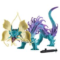 Žaislinė figūrėlė Playmates Toys Godzilla x Kong Tiamat 35214, 15 cm, žalia sp./violetinė sp.
