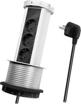 Buitinis ilgintuvas Logilink Flush-Mount Socket, 1.5 mm², 1.8 m, 3 lizdų