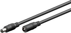 DC maitinimo kabelio ilgiklis 10m 5.5×2.1mm juodas 2×0.5 mm² max 24VDC 100W